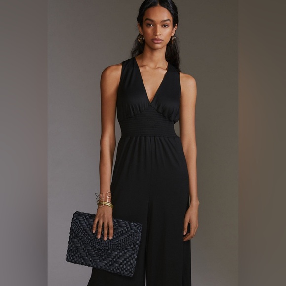 Hutch Wide Leg Knit Jumpsuit size M black - Picture 4 of 12